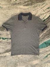 Gucci GG Blue/Grey Polo Size M