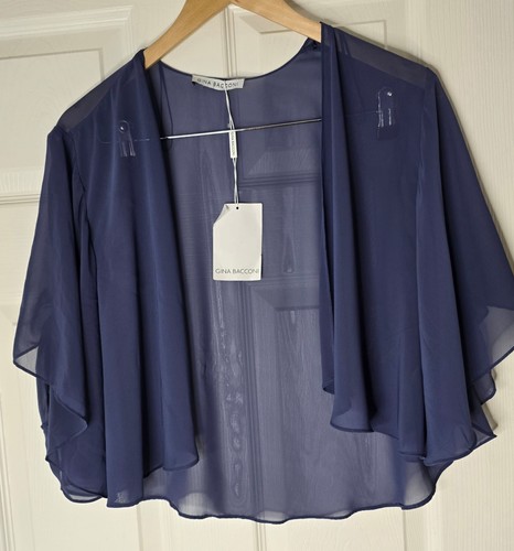 Gina bacconi chiffon navy - gina,