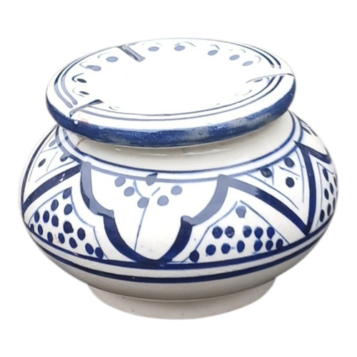 Moroccan large ceramic ashtray - moroccan,
