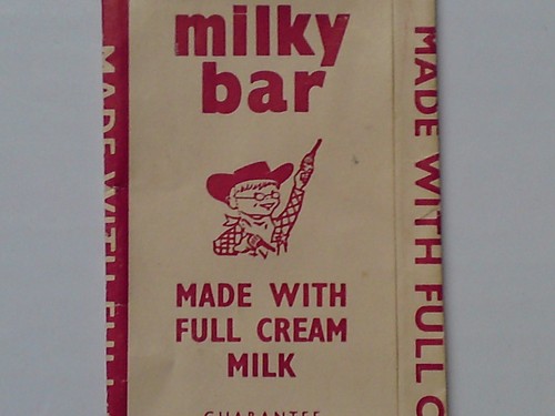 Vintage milky bar wrapper - vintage,