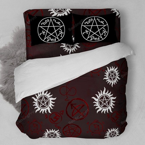 Supernatural symbols bedding - supernatural,