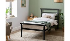 Avalon Single Metal Bed Frame - Black