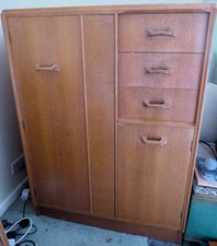 E. Gomme G-Plan Vintage Retro Teak/Light Oak Tall Boy/Cabinet ** PICK-UP ONLY **