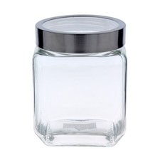 Square Glass Storage Jar