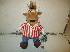 BULLSEYE DARTS GAME OFFICIAL  12" BULLY MASCOT PLUSH SOFT TOY WITH TAGS