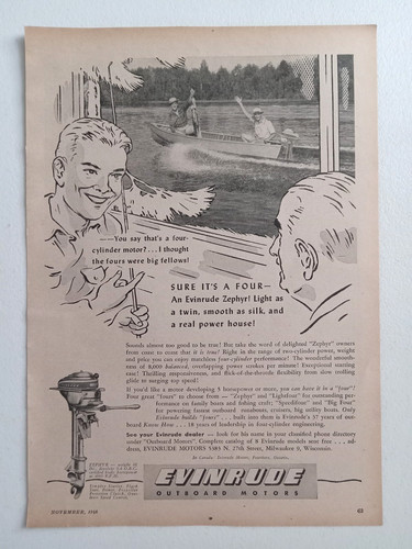 1946 evinrude outboard motors - evinrude,