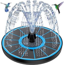 Yzert Solar Fountain 2025 Upgrade High Efficiency Glass Panel, 3.5W Solar Bird B
