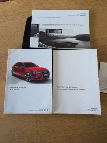 Audi owners handbook - a3/s3,