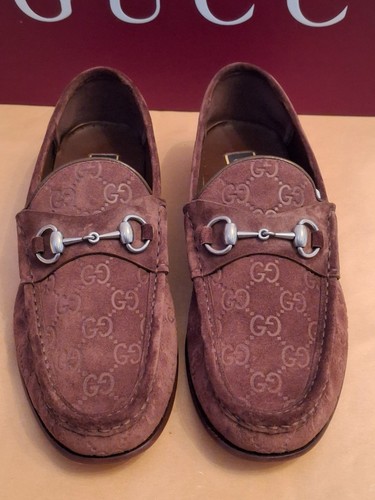 Gucci men suede shoes size - men's,