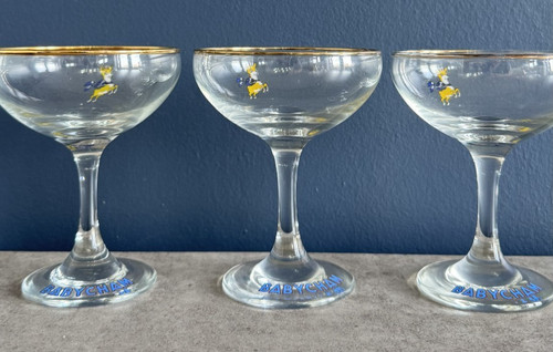 Babycham vintage 1970s - vintage, glasses
