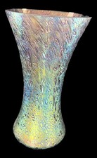 Iridescent glass vase - iridescent,
