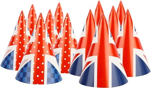 12x union jack hats card - 12x,