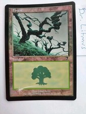 1x Forest Basic Land (331) FOIL 7th Seventh MTG Great Condition