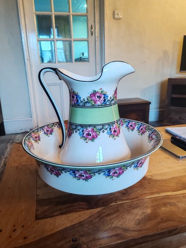 Vintage large ceramic wash jug - vintage,