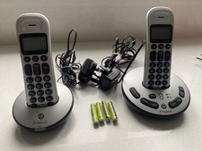 BT Freelance XT3500 Silver Cordless Home Phone Two Telephones Answering Machine