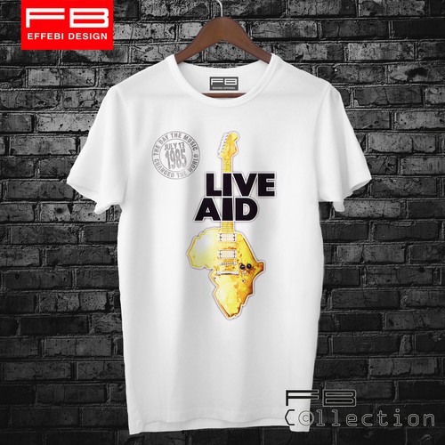 Shirt live aid art concert - live, art.