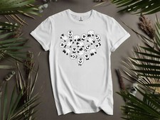 Cute Sheeps Heart Farm Lover T-shirt T shirt Men Women Unisex Tshirt K95