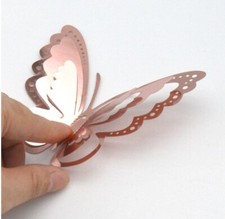 3D Butterflies Rose Gold 12