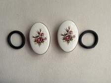 Silver Cross Dolls Coach Built Pram  Ceramic Body Plaques spares part pair