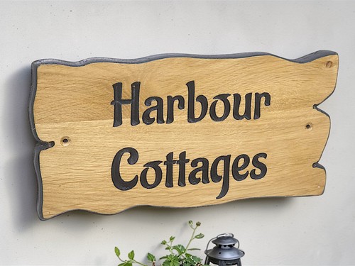 Personalised solid oak house - oak,