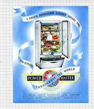 X1997) LE BRYAN GROUP PRODUCTS Power Master Fridge Advert - 1948 Cutting