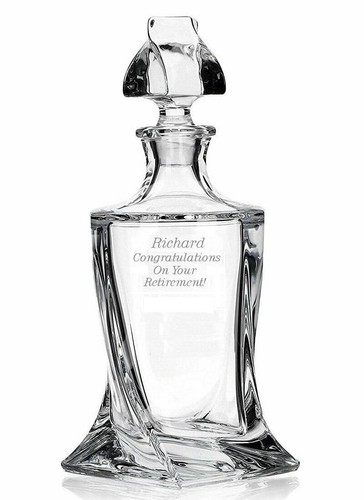 Personalised crystal whisky - personalised,