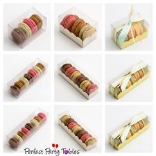 Clear Macaroon Boxes Plain or Inserts Christmas Favour Gift Boxes(box only)
