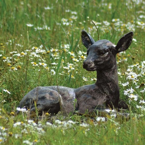 Antique gold baby deer - antique,