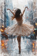 Ballet Dancer Canvas Picture