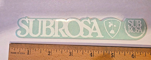Subrosa bmx sticker - subrosa,