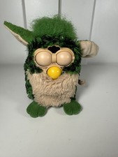 Vintage Furby 1999 Model 70-800 Tiger Electronics Rare Turtle Green Black