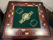 1991 FRANKLIN MINT MONOPOLY Deluxe Wood Board Game Collector's Edition **AS IS**