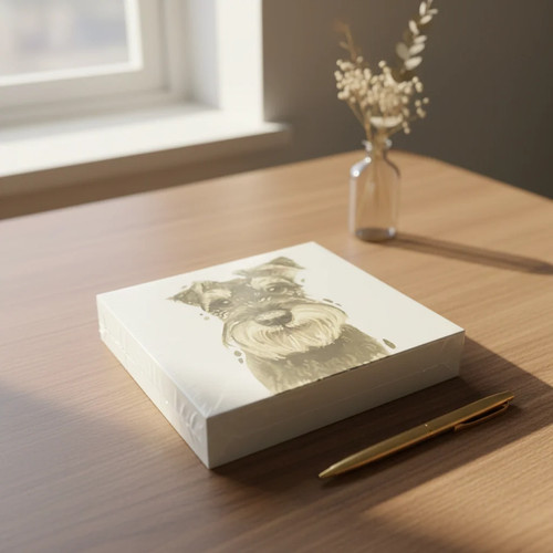 Schnauzer note pages gift box - note,
