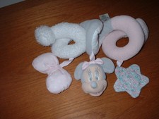 PRIMARK DISNEY MINNIE MOUSE SPIRAL TOY COT PRAM CAR SEAT - EX CON *RARE RETIRED*