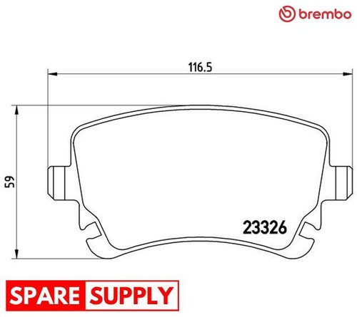 Brake pad set disc - brake,