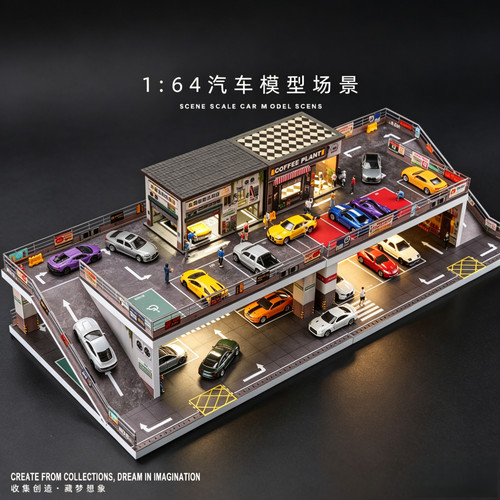 Diorama storey car park - 1/64,