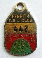 RSL Club Penrith Panthers Rugby League LTD Australia Member Token Pendant 1983