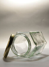 72  X  110ML (4oz) HEX GLASS JAM JAR -     HEXAGONAL JAMJARS -  WEDDINGS, HONEY