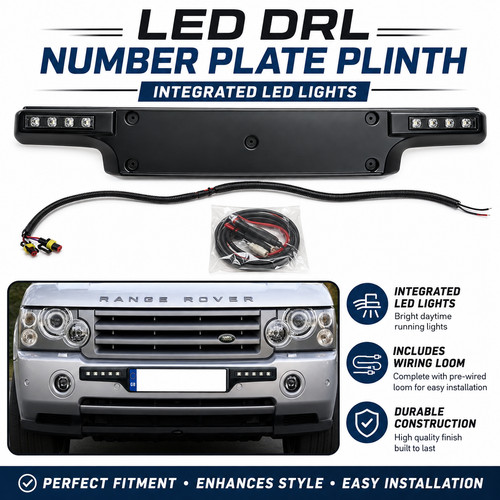 Drl number plate - number,
