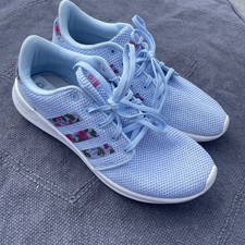 Adidas Women’s Ladies Floral Flower Farm Cloud Foam Trainers Uk 7 New Blue
