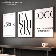 Set of 3 Luxury Fashion Prints