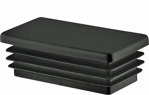 Rectangular ribbed end - rectangular,