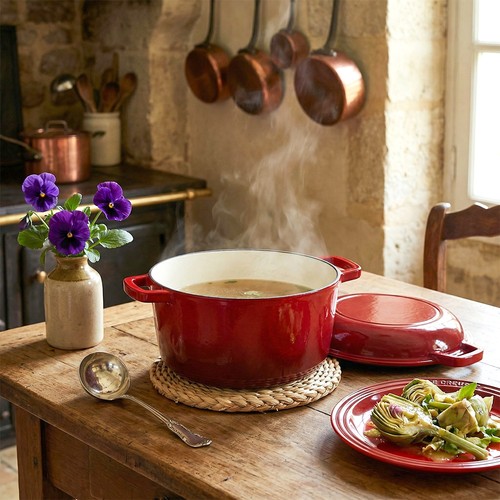 Cast iron casserole dish pot - iron,