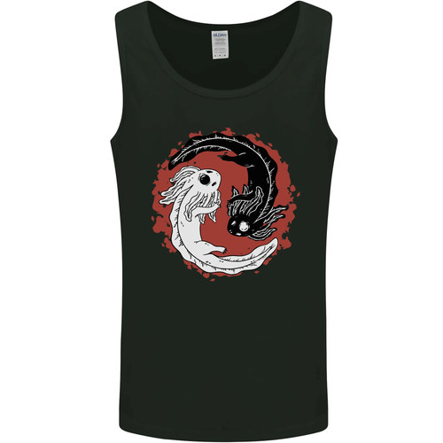 Yin yang axolotl - mens, vest