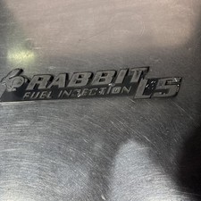 VW Rabbit Fuel Injection Badge