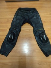 RST Tractech Evo 5 Leather Trousers size UK 32 EU52 Long leg Black/White
