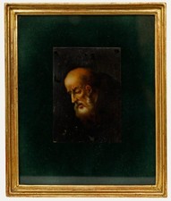 Miniature 19th Century Oil - A