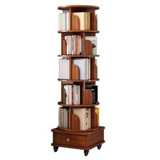 6 Tier Rotating Bookshelf 360