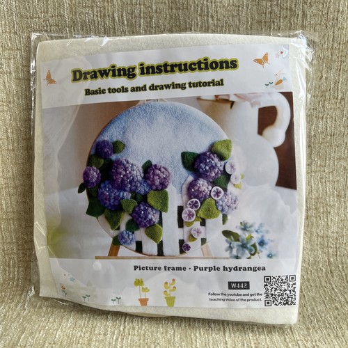 Needle felting kit hydrangeas - felting,
