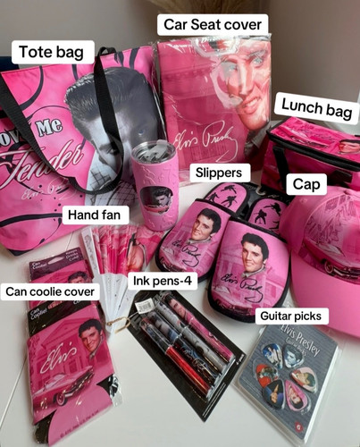 Elvis pink cadillac and - pink,